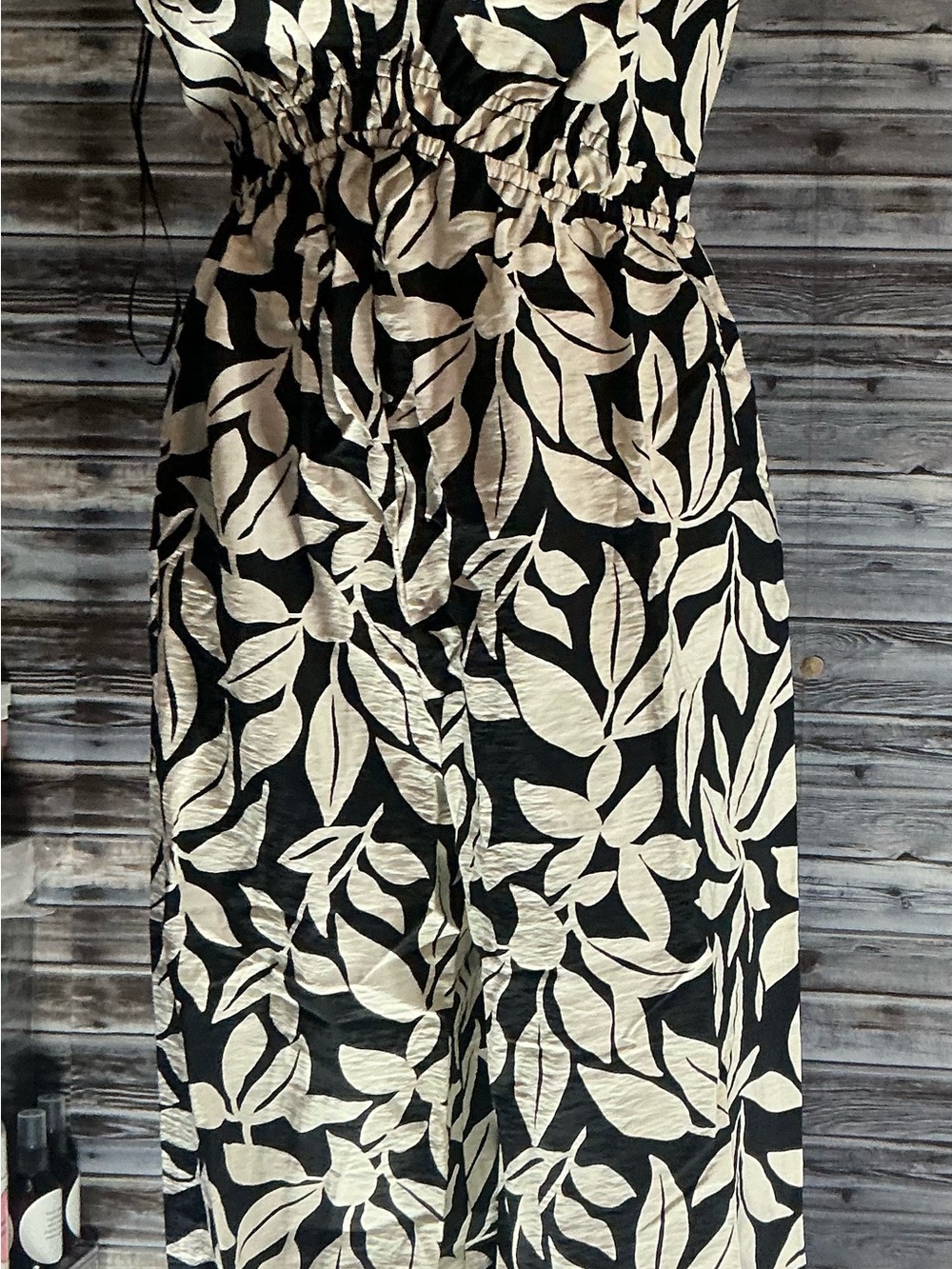 ⭐ NWT A New Day Jumpsuit Bundle XS S M Black Leaf Wide Leg - Picture 3 of 10